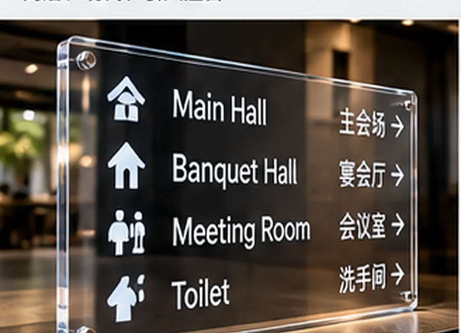 Directional Acrylic Signage
